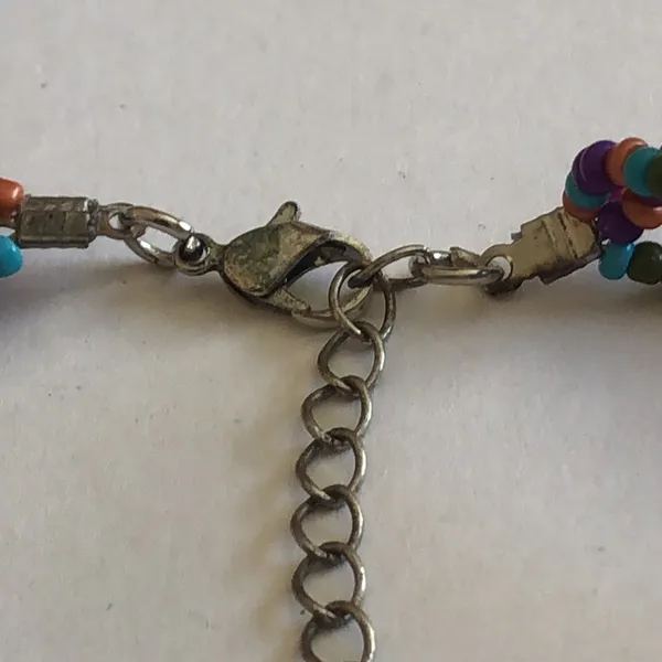Multicolor Shell Beaded Boho Necklace Pink - Image 4