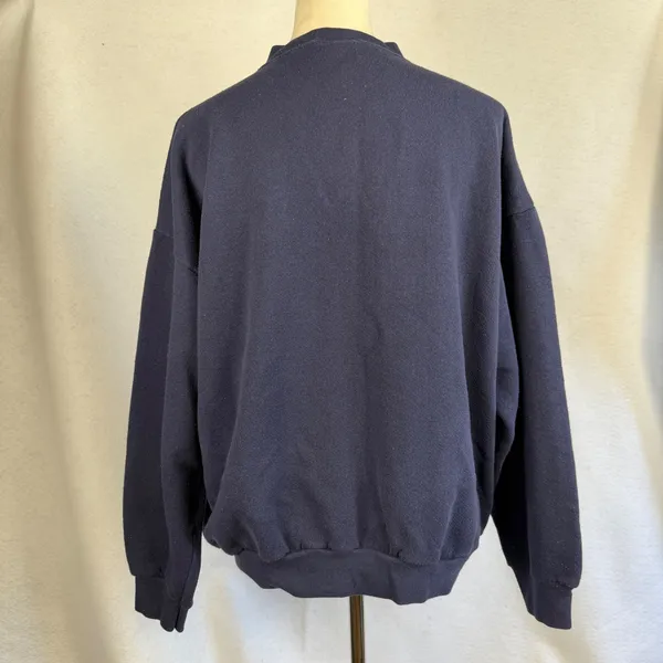 Vintage Disney Winnie the Pooh Sweatshirt XL Navy‎ Blue Brazos Sportswear USA - Image 3