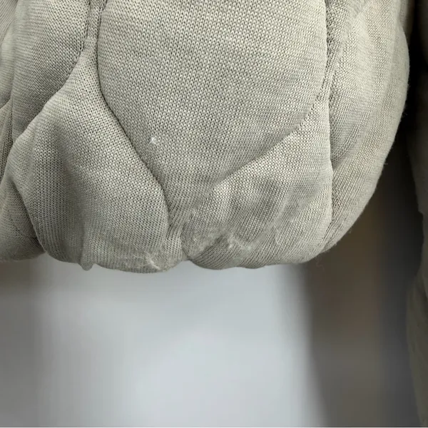 Lululemon Quilted Bomber Jacket Women’s 2 Riverstone Sage Green Cropped LW3HFMS - Image 10
