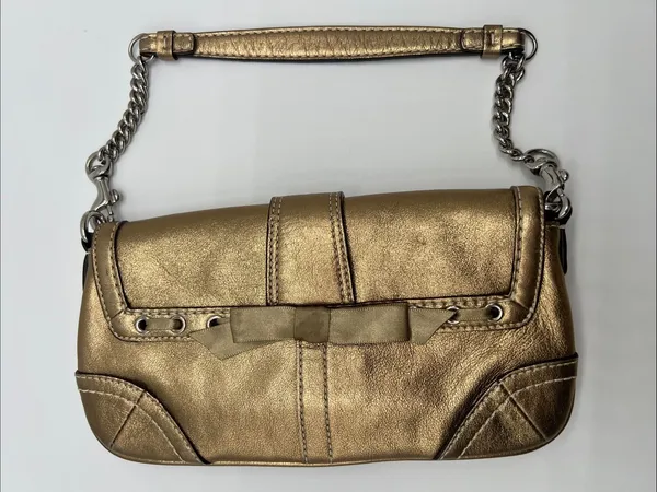 Vintage Coach Soho Shoulder Bag Swarovski Crystals Gold RARE Limited Edition Y2K - Image 5