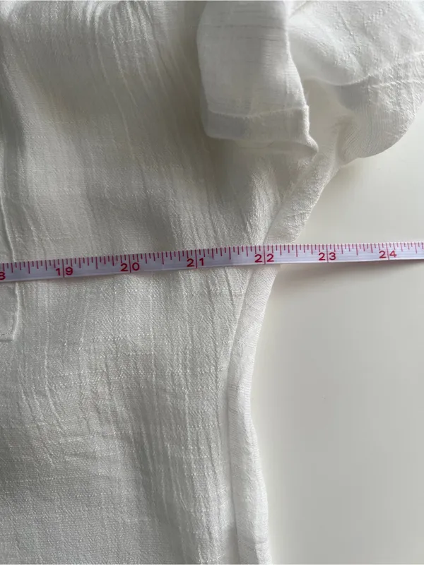 BSUBSEACH White Sheer Button Down Long Sleeve Swimsuit Beach Cover Up One Size - Image 11