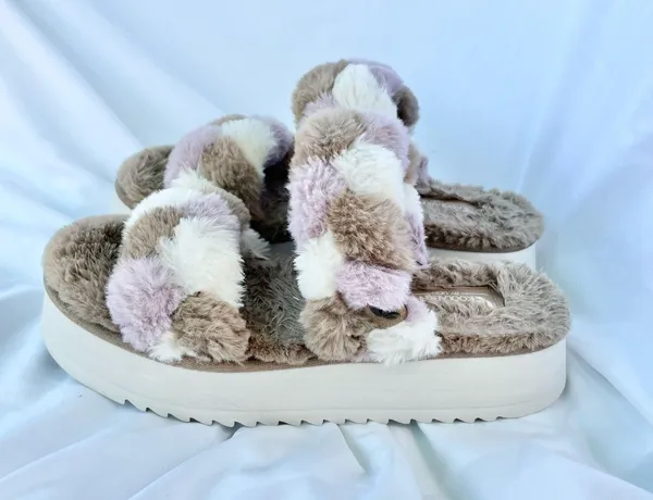 Koolaburra By Ugg | Womens Ya-Baby Slide Sandal Slippers Size 8 Faux Fur - Image 5