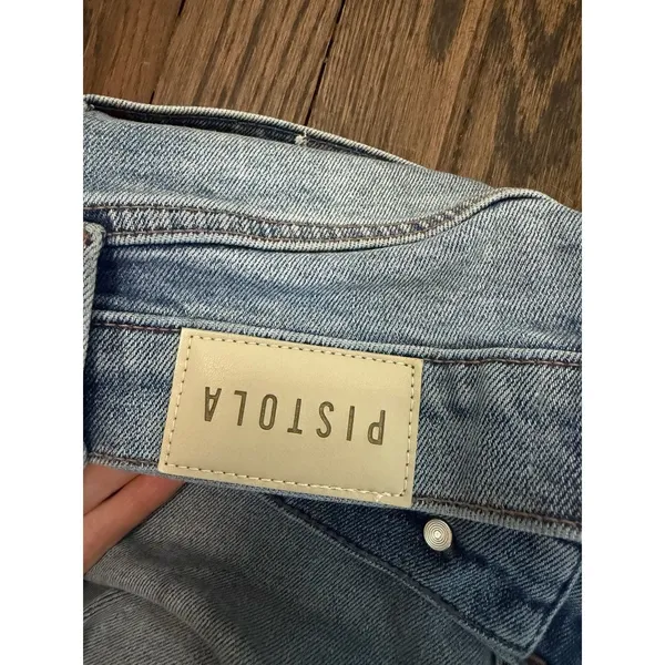 PISTOLA DENIM Bistro High Rise Ultra Wide Leg Lana Crop Sz 25 NEW $188 - Image 11