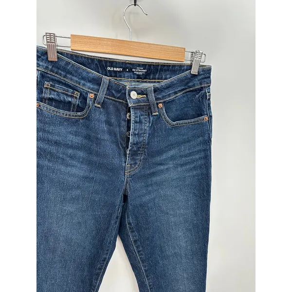 Old Navy High Rise OG Straight Ankle Jeans‎ Twila Wash Blue Women Size 4 HO21 - Image 4