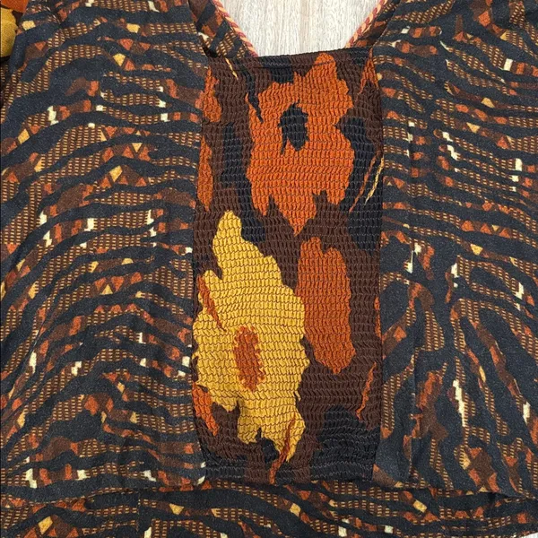 Conditions Apply Puff Long Sleeve V-Neck Blouse Women’s Size Small Anthropologie - Image 9