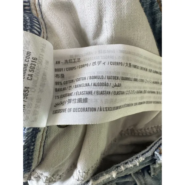 Abercrombie & Fitch Curve Love The Skinny High Rise Distressed Jeans Size 27 - Image 8