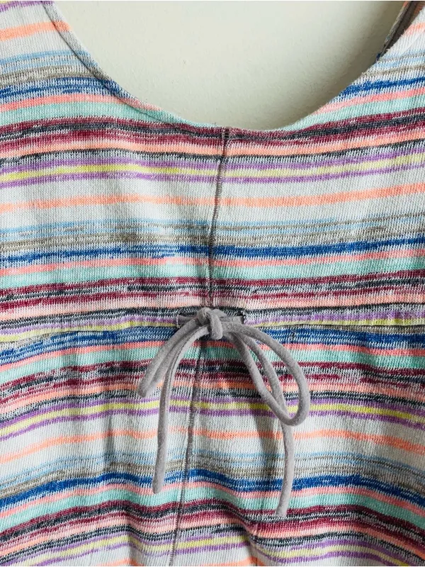 Free People By The Beach Striped Romper Multicolor Size M - Image 8