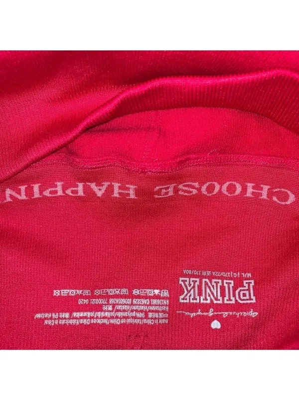 VS PINK Thick Knit Hot Pink High Waist Seamless Leggings M/L - Image 4