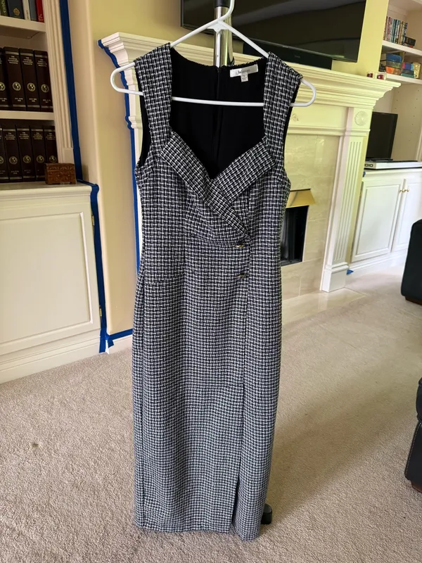 Erin Tweed Sweatheart Maci Dress - Image 2
