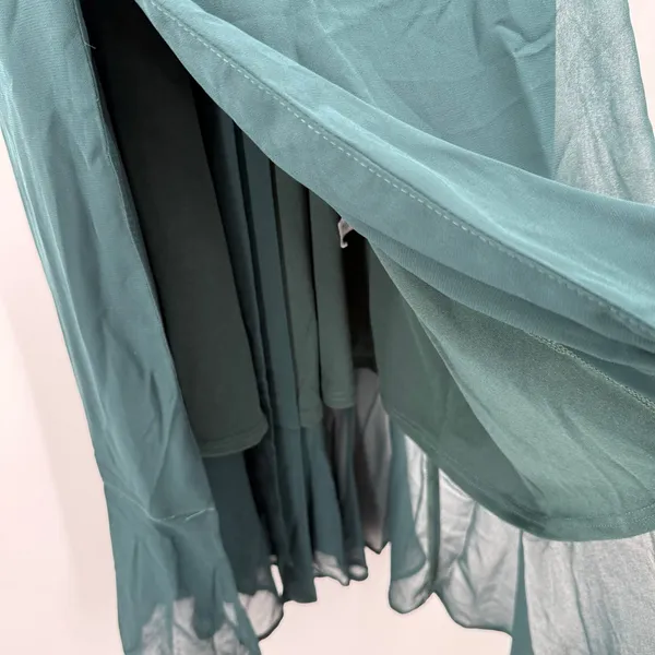 SHOW ME YOUR MUMU Bridesmaid Dress Size Small NWT Claire Midi Wedding Green - Image 11