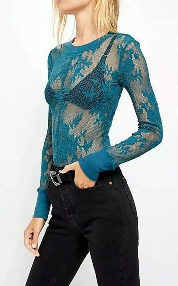 Free People XS COOL WITH IT LAYERING TOP BNWTS - Image 3