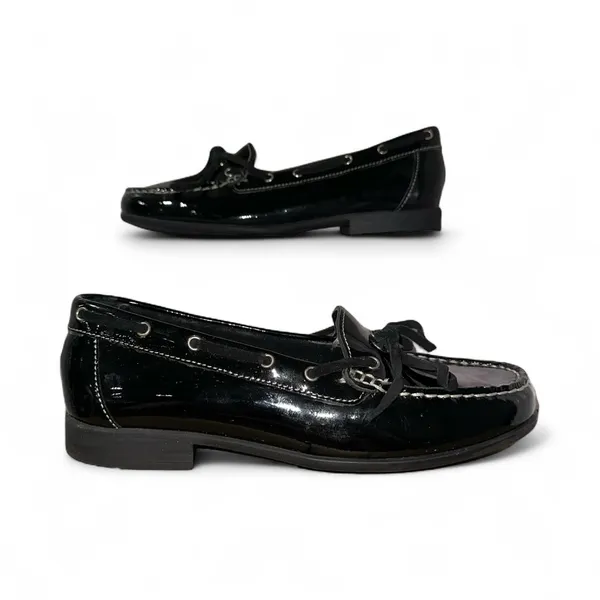 EUC CLARKS Black Patent Loafer -‎ 8 - Image 2
