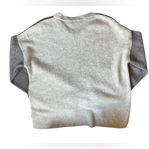 MADEWELL Olive Green/Gray/Beige Merino/Alpaca Wool Blend Crew Neck Sweater Small - Image 7