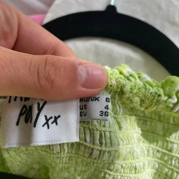 Princess Polly Green Mini Dress - Image 3