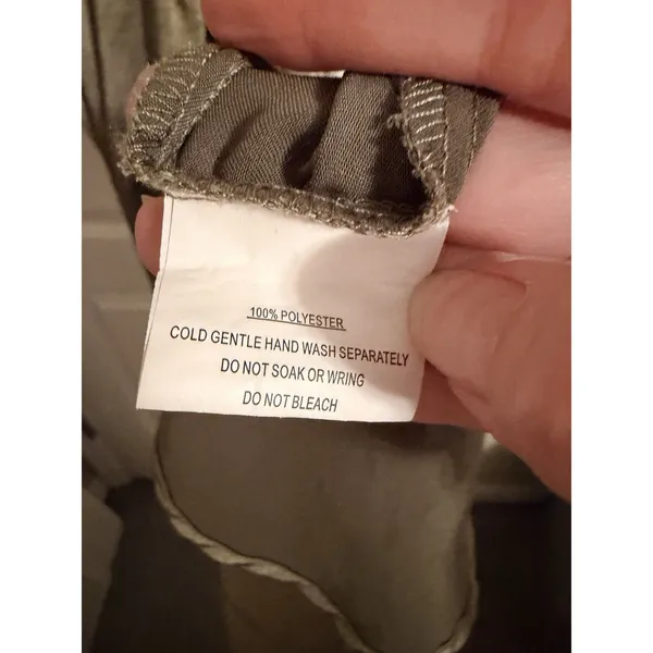 Billy J‎ Yasmeen Tie Front Maxi Dress Size 12 Olive Green - Image 6
