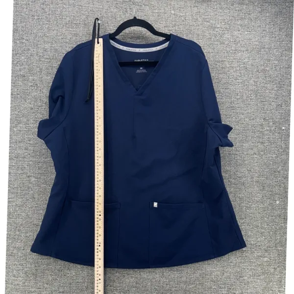 Fabletics Womens Scrub Top Size 2x Performance Navy Medical Nurse Doctor - Image 12