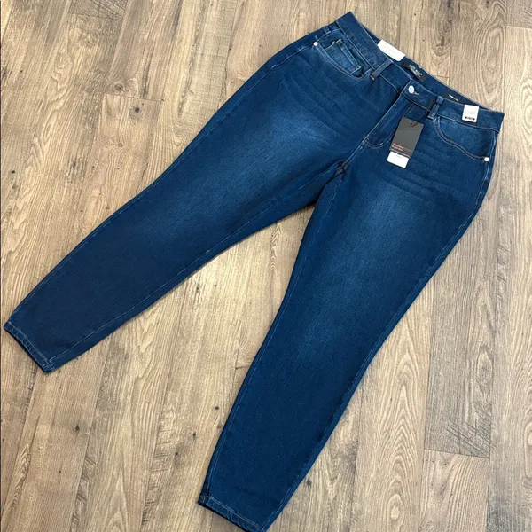 Judy Blue Haven Mid-Rise Thermal Skinny Dark Wash Jeans - Image 2