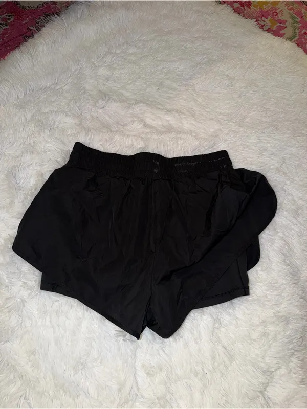Aerie Offline Black Lightweight Elastic-Waist Athletic Shorts size XL - Image 5