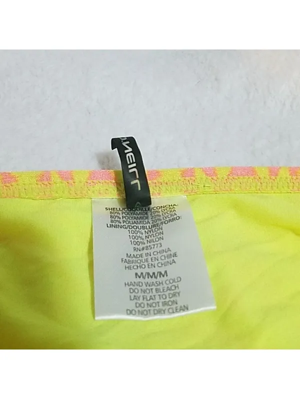 O'Neill Women's Bikini Bottoms in Yellow and Pink Geometric Print, Size M - Image 6