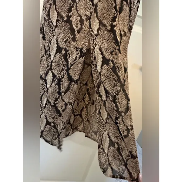 Moon River Snakeskin Midi Dress Women's Sz Small - Image 5