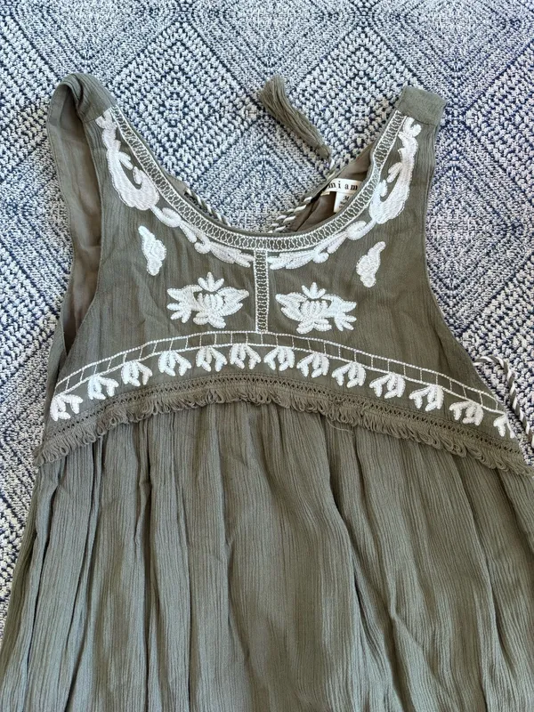 Olive Green Francesca's Dress Mini - Image 2