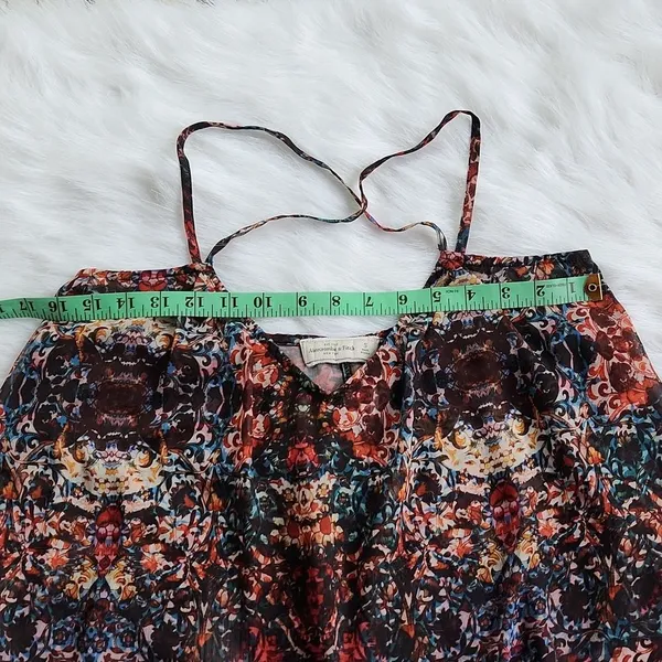 Abercrombie -217 floral paisley print layered cami‎ Small - Image 6