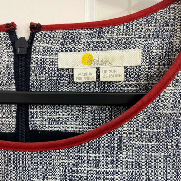 Boden Matilda Dress 16/18R Tweed Academia Career Classic - Image 2