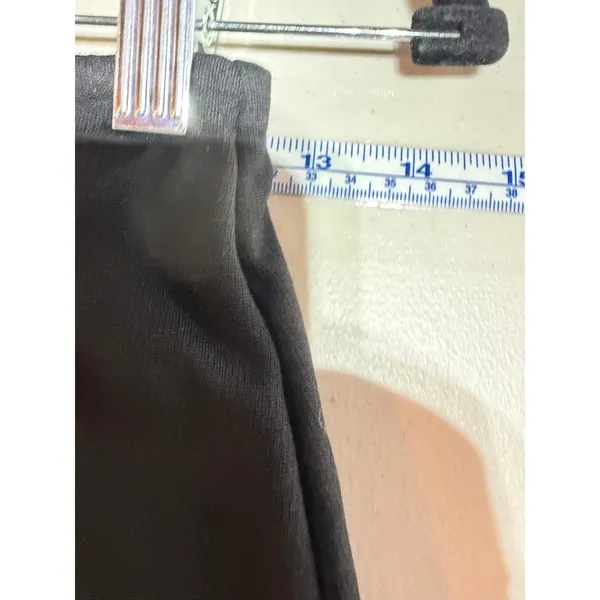 Sézane Calvi Mini Skirt Women XS Black Elastic Waist Knit Parisian Chic - Image 9
