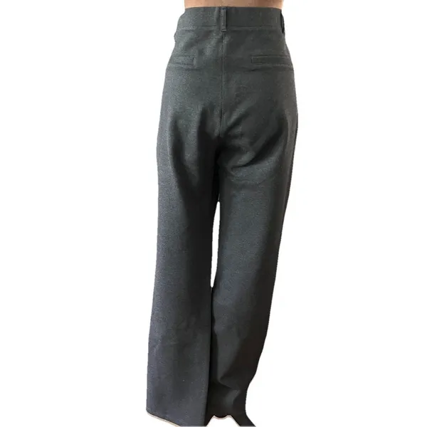 Quince Women Ultra-Stretch Ponte Straight Leg Pants Charcoal Large - Image 4