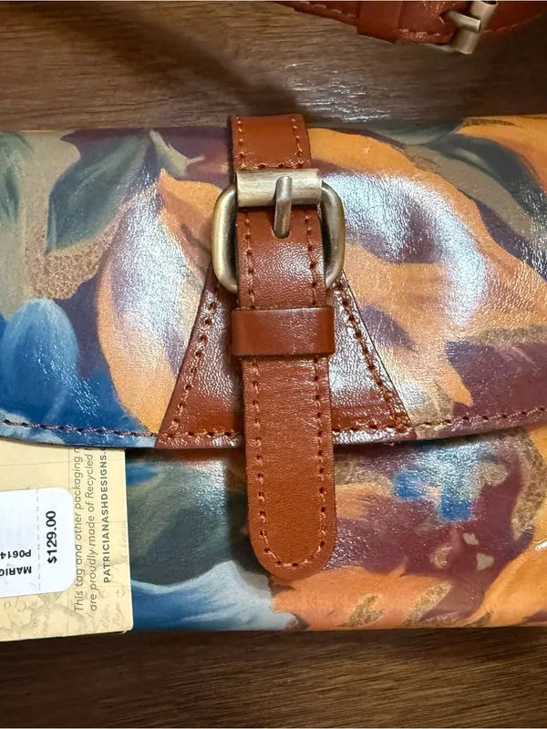 Patricia Nash Torri Crossbody Bag Floral Marigold Harvest NWT $129 - Image 2