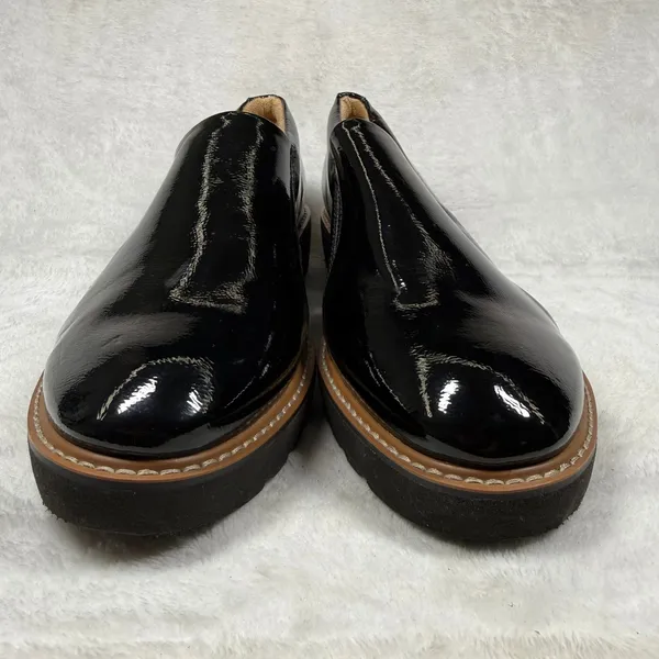 Naturalizer Effie Black Patent Leather Platform Loafers Womens 11W Wide EFFIE - Image 2