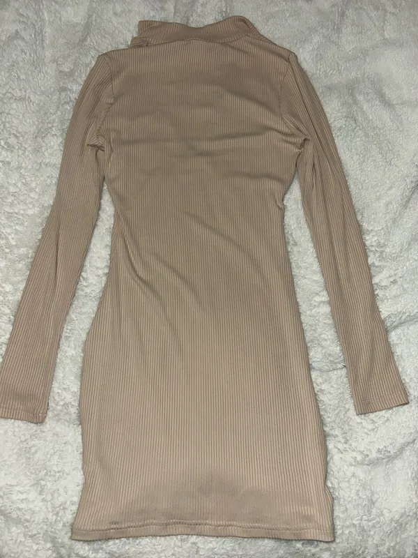Princess Polly NWT Kiara Beige Collared Mini Dress - Image 6