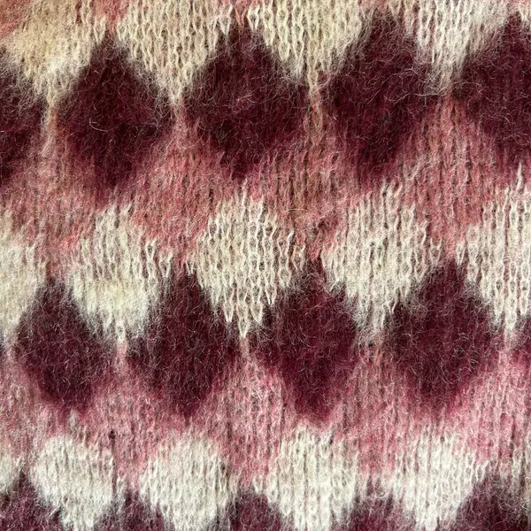 Vtg Knit Vest Academia USA SZ Med Pink Burgundy Plaid Preppy FLAW McGregor - Image 6