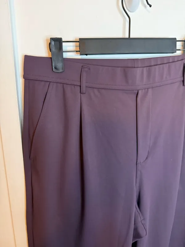 Halara DayStretch Dusky Evening Purple High Waisted Pocket Work Flare Pants - Image 4