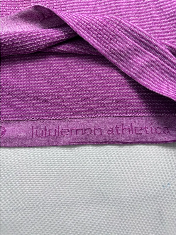 lululemon athletica Swiftly Tech Racerback Tank Magenta size 8 Motivational hem - Image 9