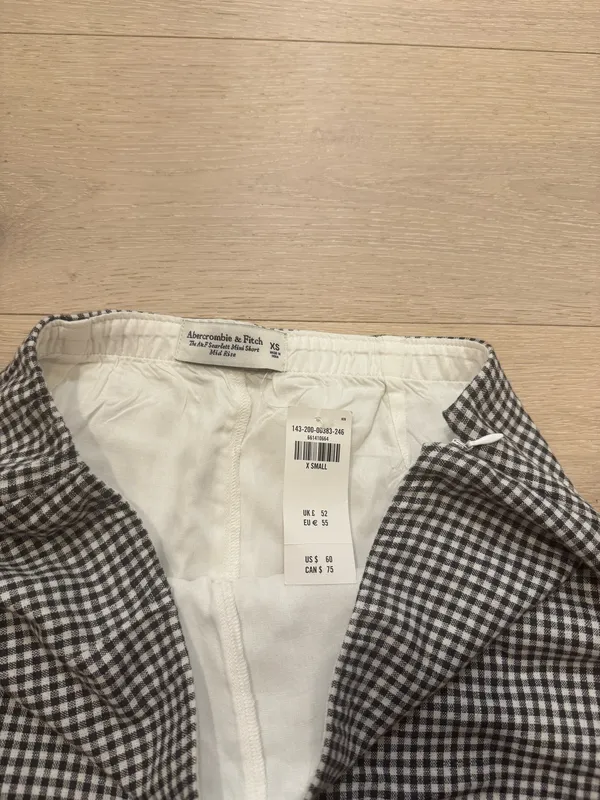 Abercrombie Gingham Linen Skort - Image 2