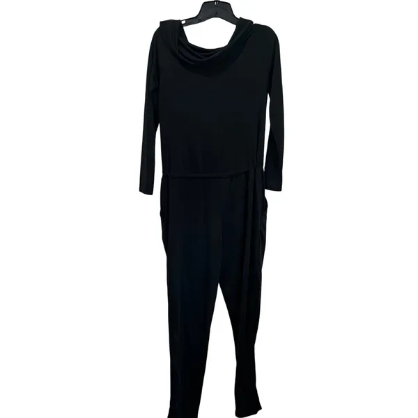 Fabletics‎ "Tess" Black Off The Shoulder Lounge Causal Jumpsuit Sz XS - Image 3