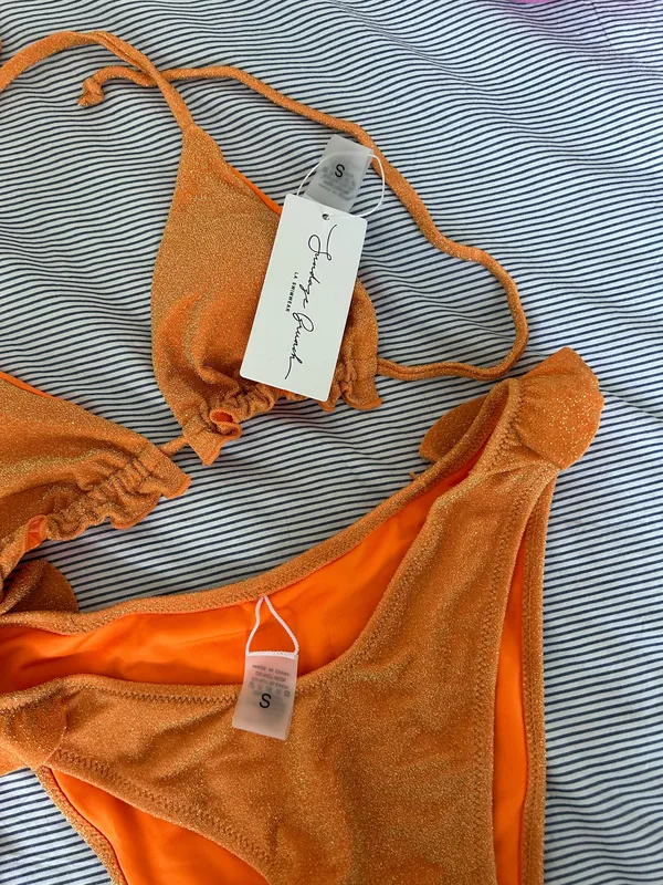 Orange Glitter Sunday Brunch Bikini - Image 2