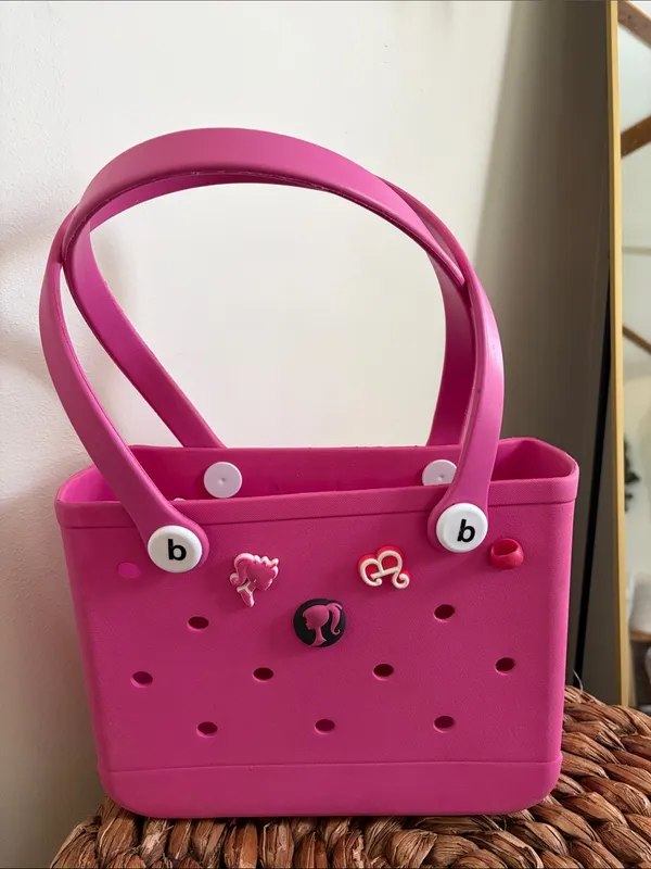 Pink Mini Bogg Bag with Barbie Charms - Image 2