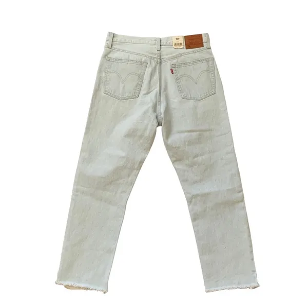 Levi’s 501 Original Cropped Straight‎ Leg Light Wash Jeans Size 30 - Image 7