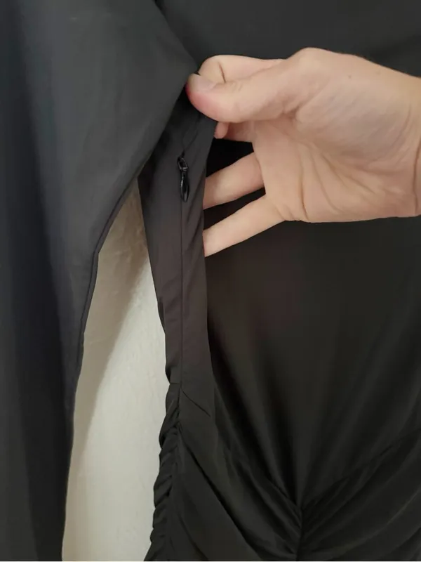 Leau Rhea Ruche Maxi Dress Sz L - Image 7