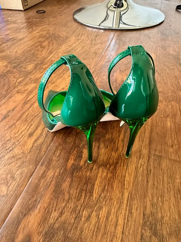 Steve Madden Emerald Green translucent see through high heels - Image 2