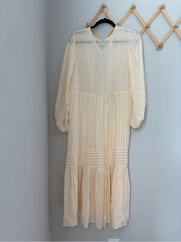 Young Fabulous & Broke Boho Cream Midi Dress size Medium - Image 8