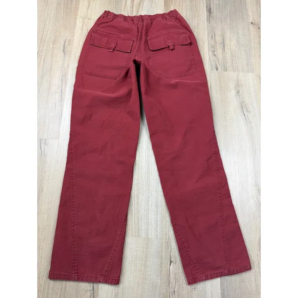 Free People Movement Rust Red Utility Straight Leg Cargo Pants Women's XS Size 4 - Image 4