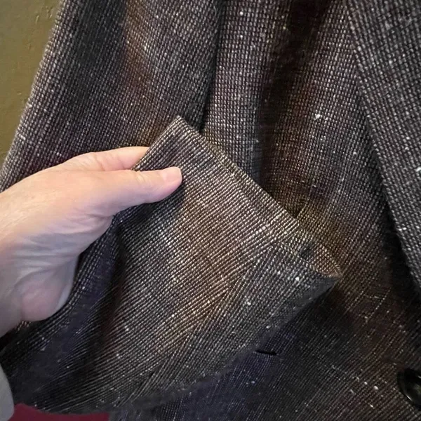 Benetton Italy Brown Tweed jacket size 12 (48) - Image 4