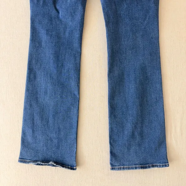 American Eagle Curvy High-Rise Skinny Kick Jeans Womens 2 Short Blue - Image 8