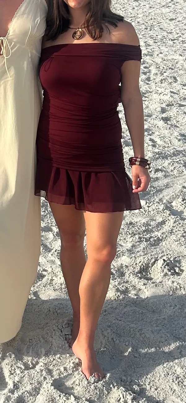 Edikted off the shoulder dress mini  - Image 3