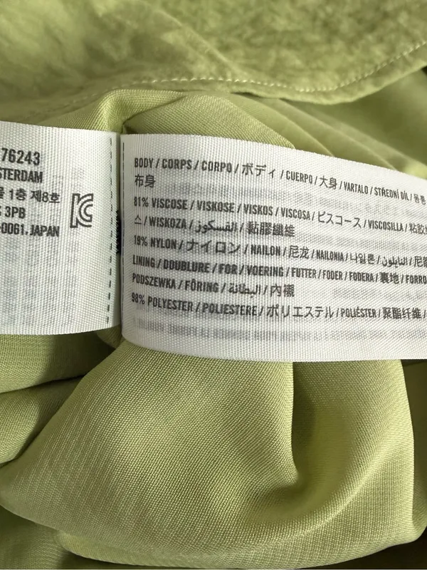 Abercrombie & Fitch Faux Wrap Maxi Skirt Size Small Light Green - Image 8