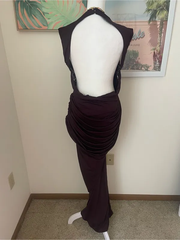 Babyboo Lorenza Maxi Dress in Plum Size XXL New - Image 5
