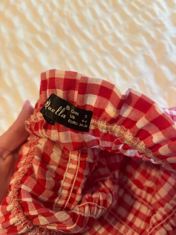 red gingham dress - Image 2